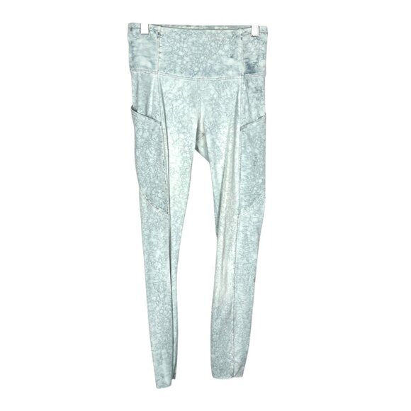 Lululemon Fast and Free High Rise Tight 25 Nulux City Grit White Blue Fog size 4 - Picture 1 of 14